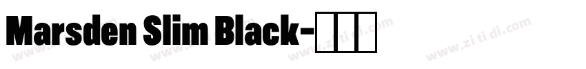 Marsden Slim Black字体转换 Marsden Slim Black字体转换